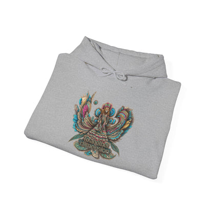 Bohemian Chic Hoodie, Unisex Sweater, Cozy Casual Wear, Gifts for Her, Artistic Sweatshirt, Festival Style Apparel