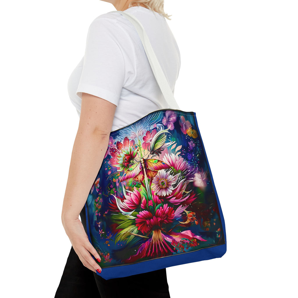 Floral Fantasy Tote Bag — Vibrant All-Over Print Blooming Bouquet