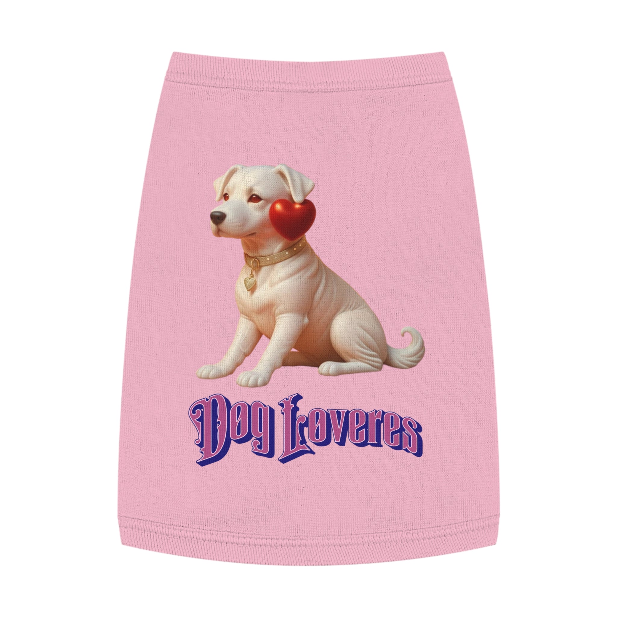 Cute Pet Tank Top for Dog Lovers, Dog Apparel, Valentine's Day Gift, Puppy Fashion, Pet Outfit, Dog Tank