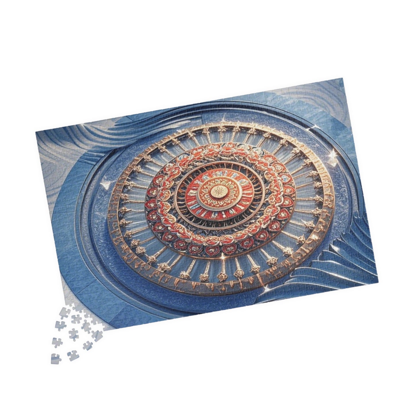 Intricate Mandala Puzzle - Mindful Fun, Home Decor, Gift for Puzzle Lovers, Family Activity, Meditation Aid