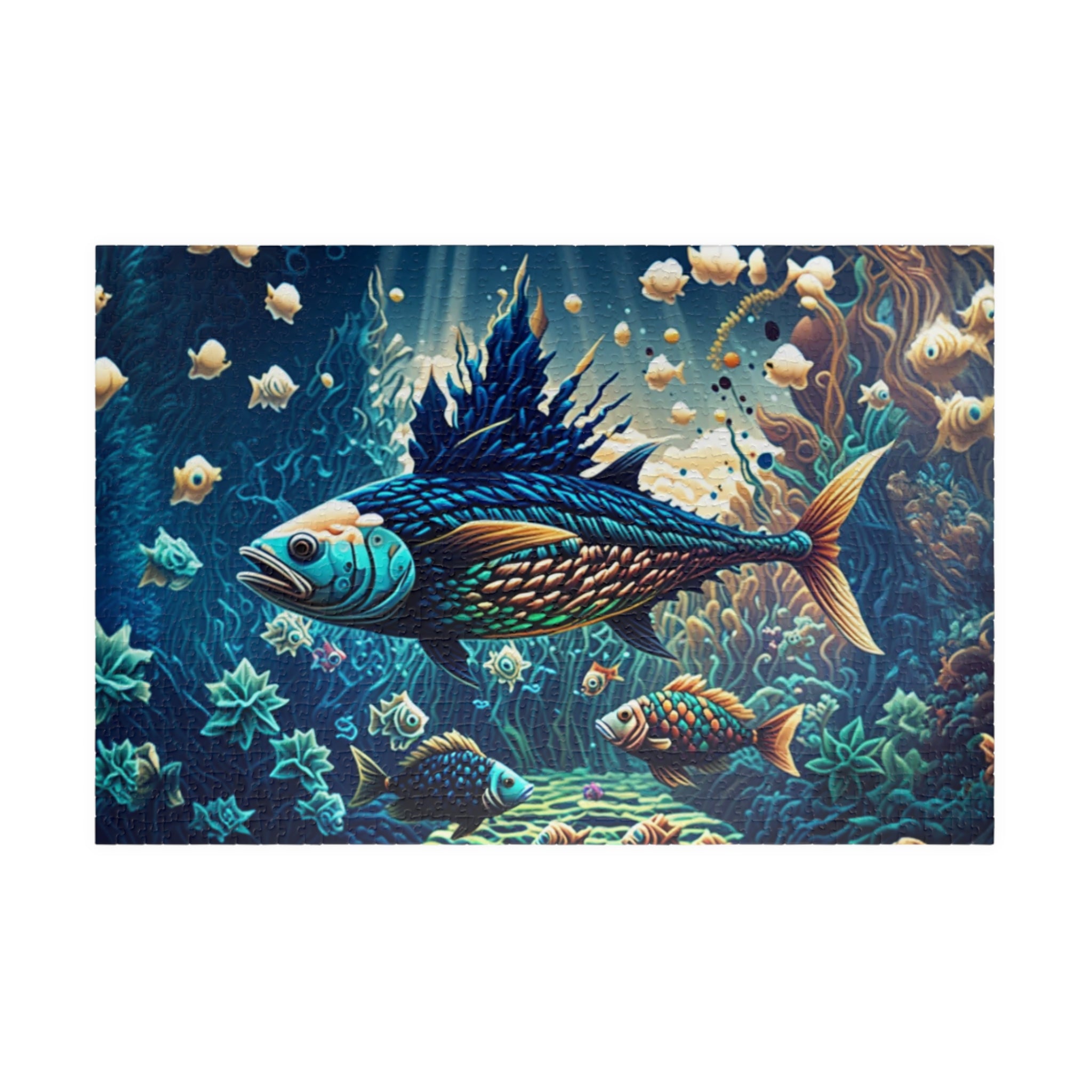 Colorful Underwater Puzzle - Ocean Scene, Jigsaw for Family Fun, Gift for Ocean Lovers, Relaxing Activity, Home Decor