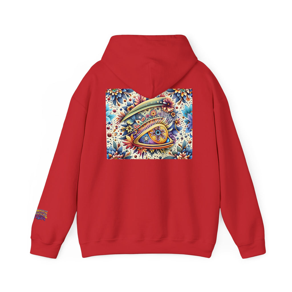 Happy Person Hoodie — Colorful Psychedelic Eye Art Pullover