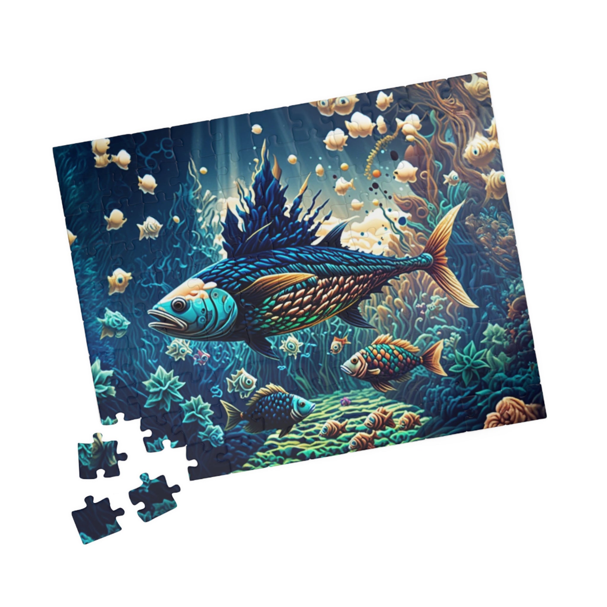 Colorful Underwater Puzzle - Ocean Scene, Jigsaw for Family Fun, Gift for Ocean Lovers, Relaxing Activity, Home Decor