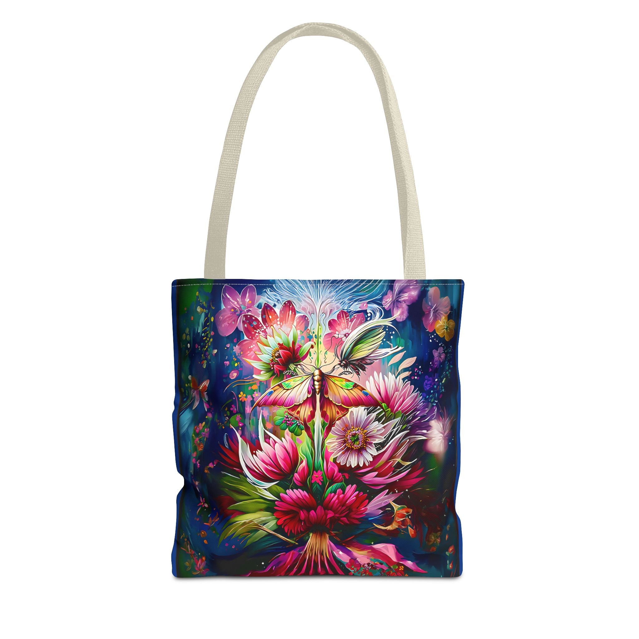 Floral Fantasy Tote Bag — Vibrant All-Over Print Blooming Bouquet