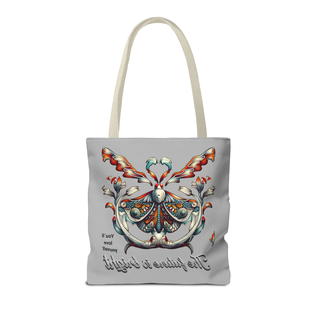 Tote Bag — 'The Future Is Bright' Decorative Butterfly Tote