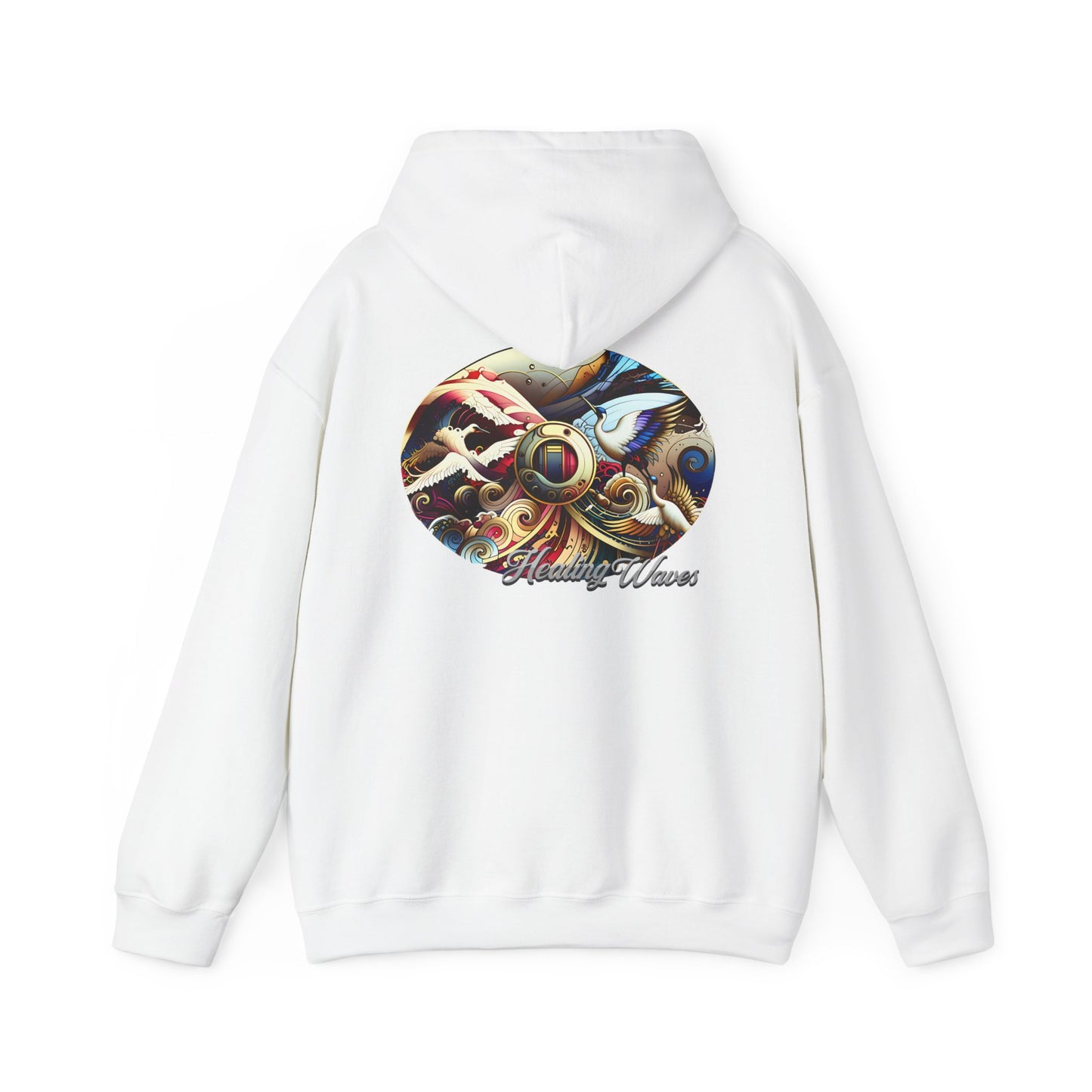 Artistic Unisex Heavy Blend Hoodie - Cozy Graphic Sweatshirt, Ideal for Casual Outfits, Unique Gifts, Streetwear Style, Comfortable Layering
