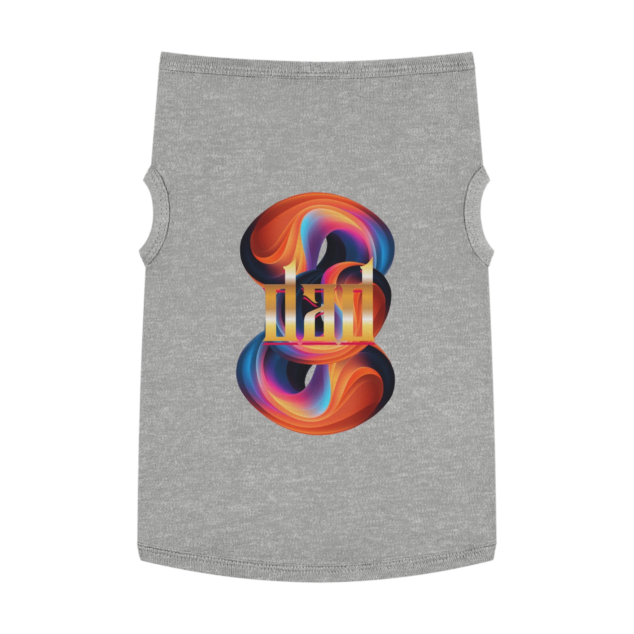 Vibrant Pet Tank Top with Colorful Design, Funny Pet Shirt, Dog Apparel, Cat Clothing, Pet Fashion, Summer Wear