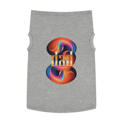 Vibrant Pet Tank Top with Colorful Design, Funny Pet Shirt, Dog Apparel, Cat Clothing, Pet Fashion, Summer Wear