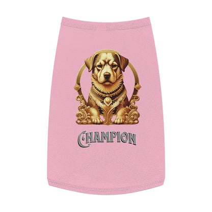 Champion Pet Tank Top for Dogs, Stylish Dog Apparel, Pet Summer Wear, Dog Costume, Gift for Dog Lovers