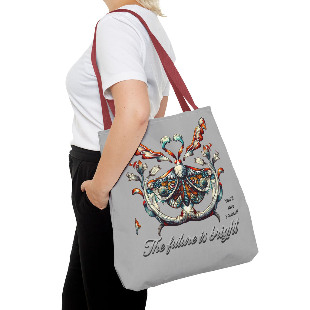 Tote Bag — 'The Future Is Bright' Decorative Butterfly Tote