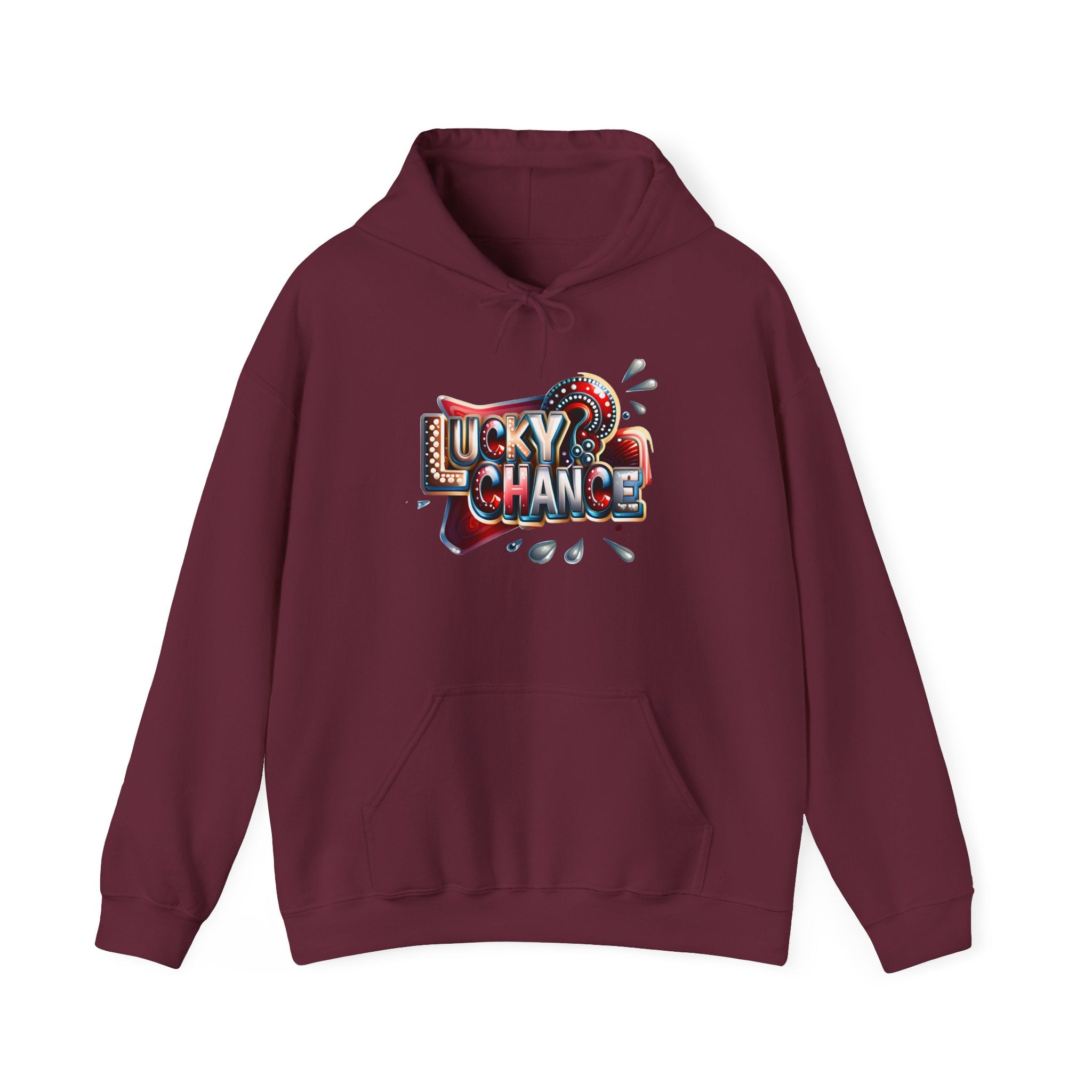 Lucky Chance Hooded Sweatshirt | Cozy Comfort, Unisex Hoodie, Perfect for Casual Outings, Great Gift for Birthdays, Lucky Charm Apparel