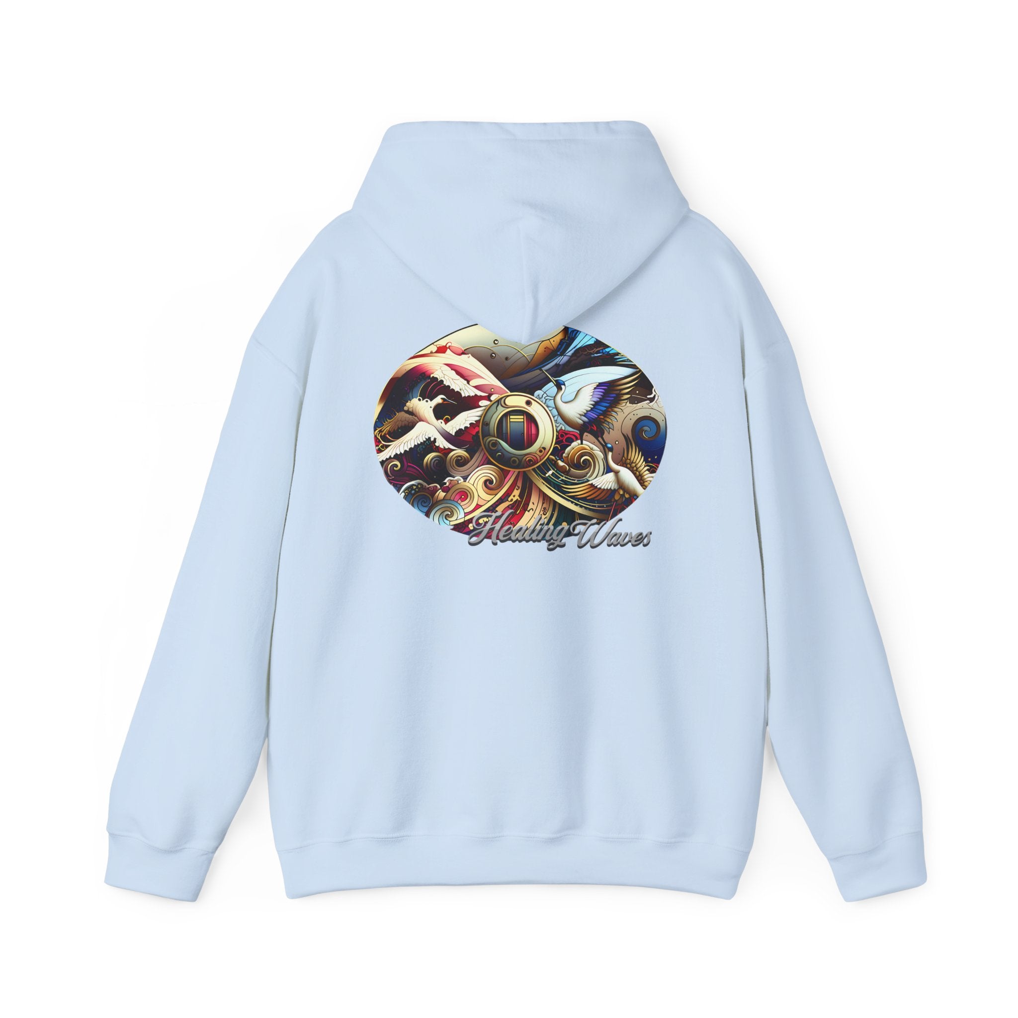 Artistic Unisex Heavy Blend Hoodie - Cozy Graphic Sweatshirt, Ideal for Casual Outfits, Unique Gifts, Streetwear Style, Comfortable Layering