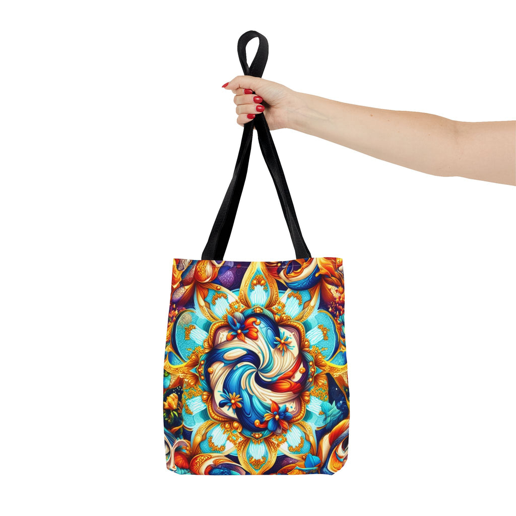 Vibrant Floral Tote Bag – Stylish Reusable Shopping Bag, Boho Beach Tote, Eco-Friendly Gift, Art-Inspired Carry-All