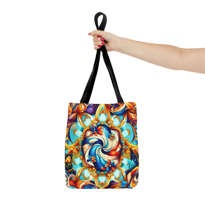 Vibrant Floral Tote Bag – Stylish Reusable Shopping Bag, Boho Beach Tote, Eco-Friendly Gift, Art-Inspired Carry-All