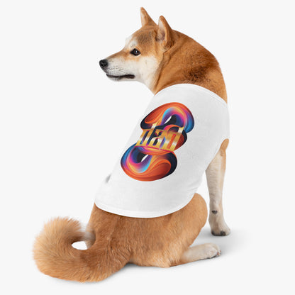 Vibrant Pet Tank Top with Colorful Design, Funny Pet Shirt, Dog Apparel, Cat Clothing, Pet Fashion, Summer Wear