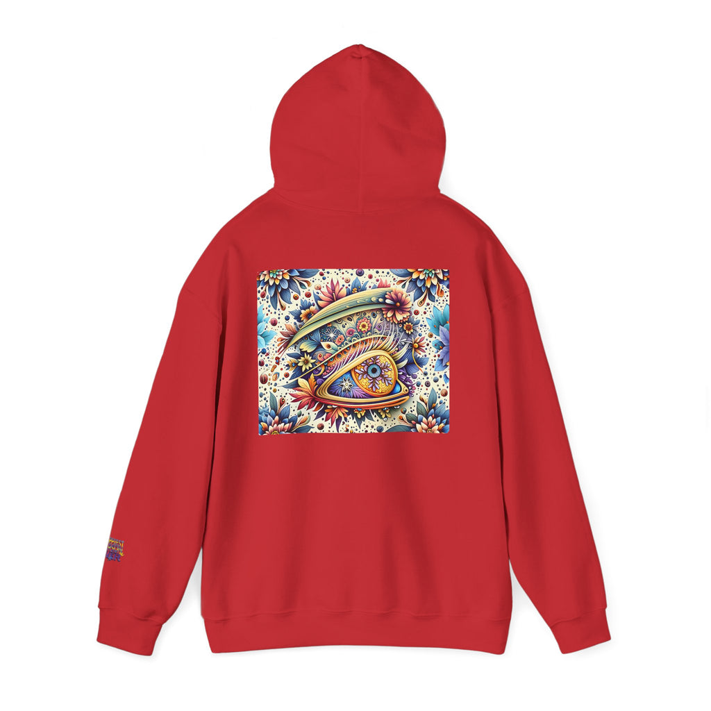 Happy Person Hoodie — Colorful Psychedelic Eye Art Pullover