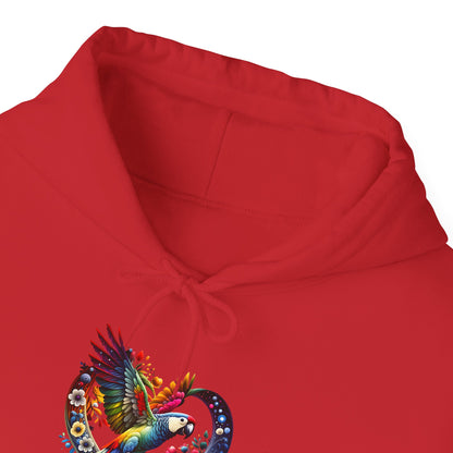Colorful Heart Design Unisex Hoodie, Cozy Sweatshirt for Everyday Wear, Gift for Him/Her, Perfect for Valentine's Day, Casual Layering
