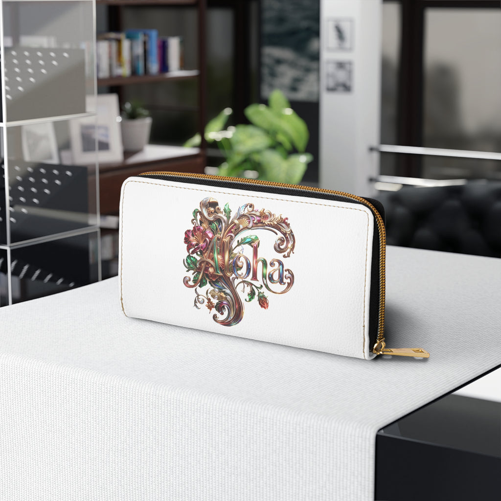 Hawaiian Butterfly Zipper Wallet – Aloha Floral Travel Wallet
