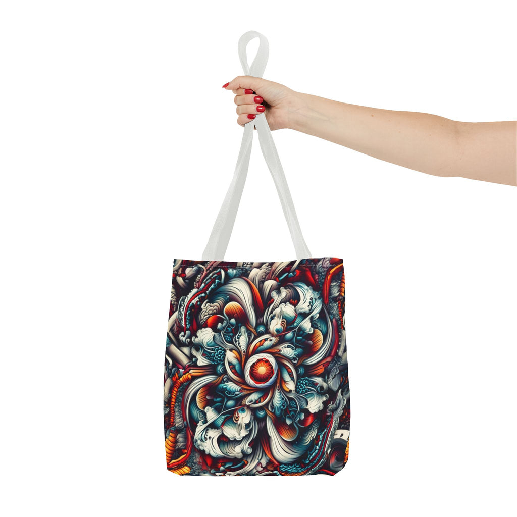 Artistic Tote Bag, Colorful Flower Design, Boho Style, Everyday Use, Eco-Friendly Gift, Travel Accessory