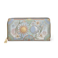 Zipper Wallet — Vintage Sun & Moon Floral Zip Wallet