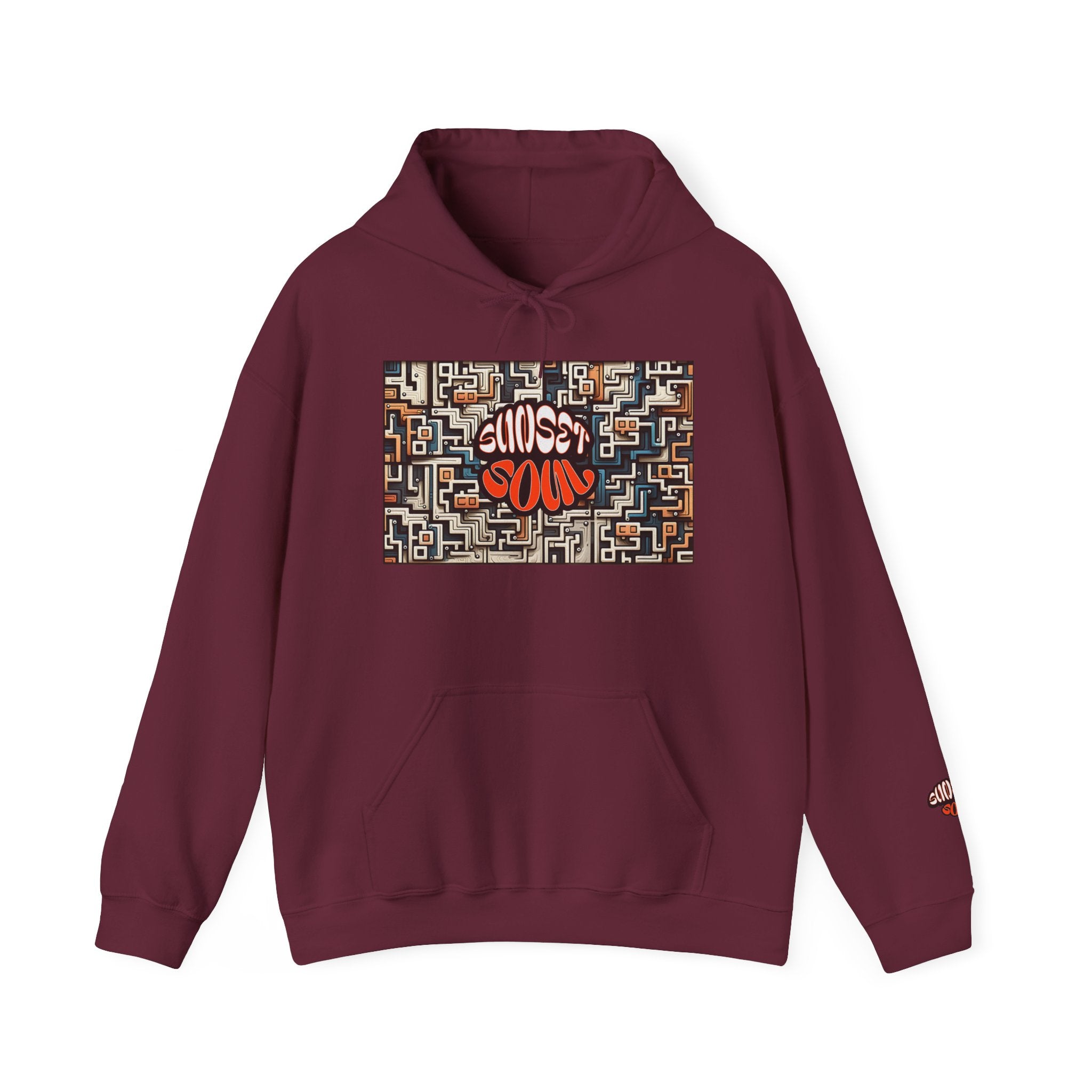 Choose Your Path Hoodie — Maze Graffiti Graphic Pullover