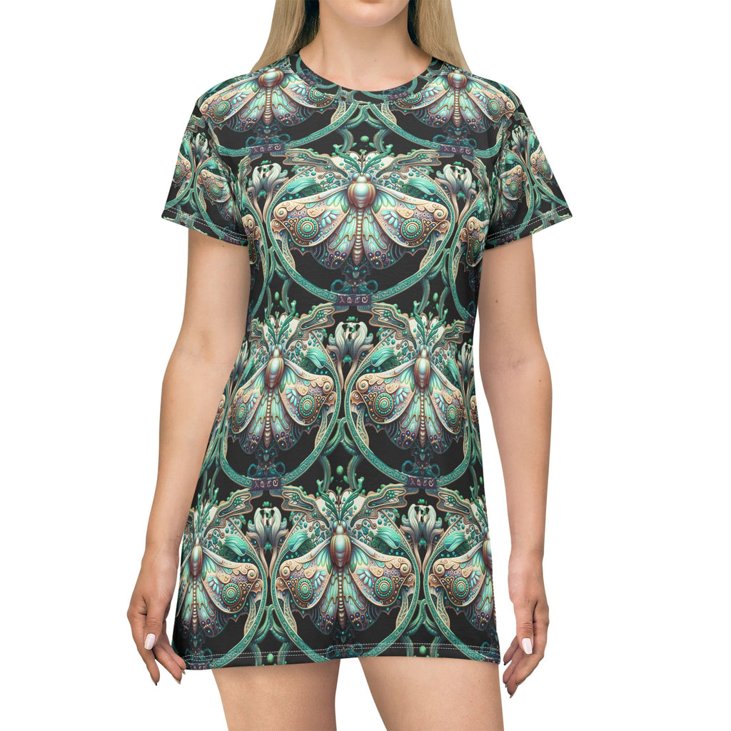 Butterfly Motif T-Shirt Dress - Classic Design