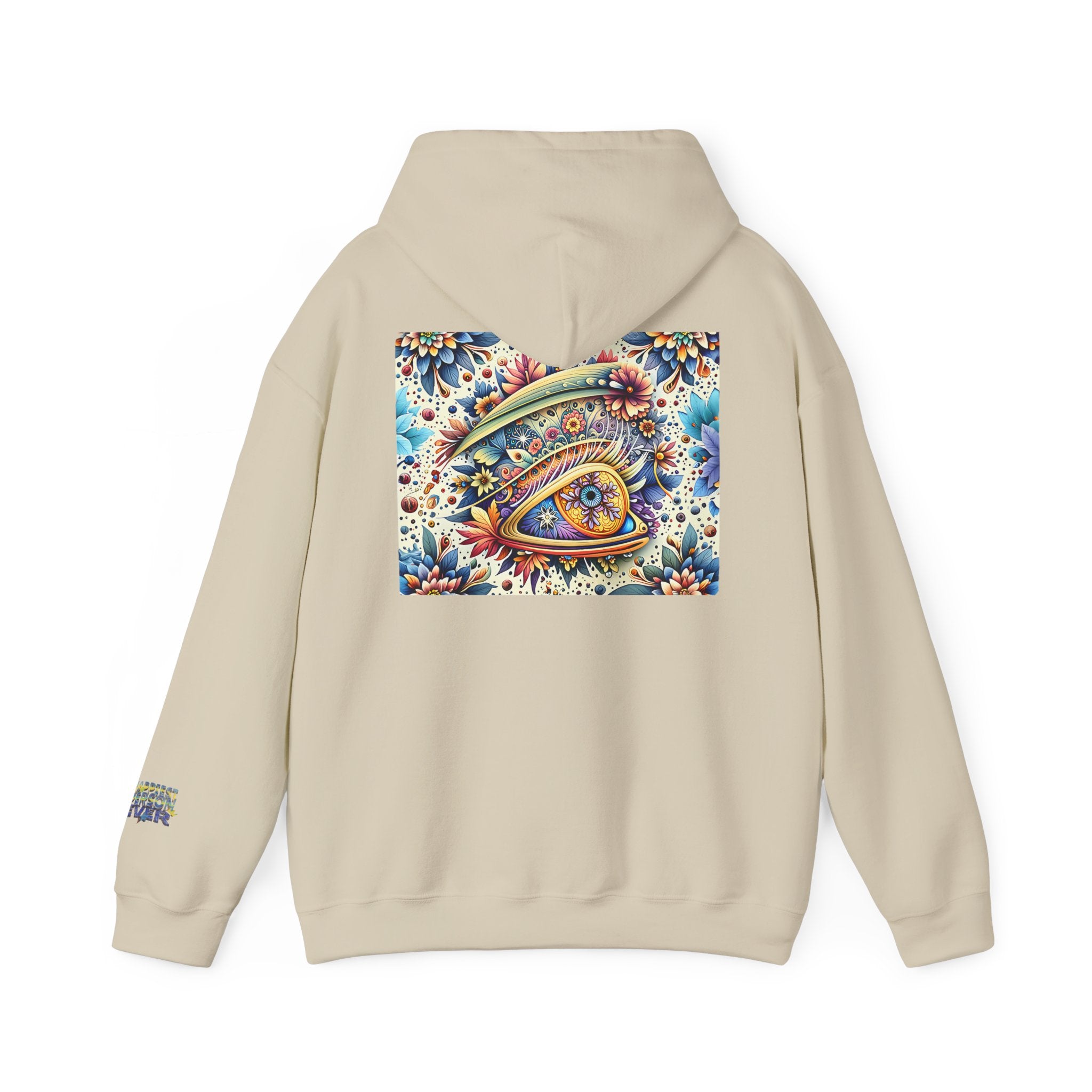 Happy Person Hoodie — Colorful Psychedelic Eye Art Pullover