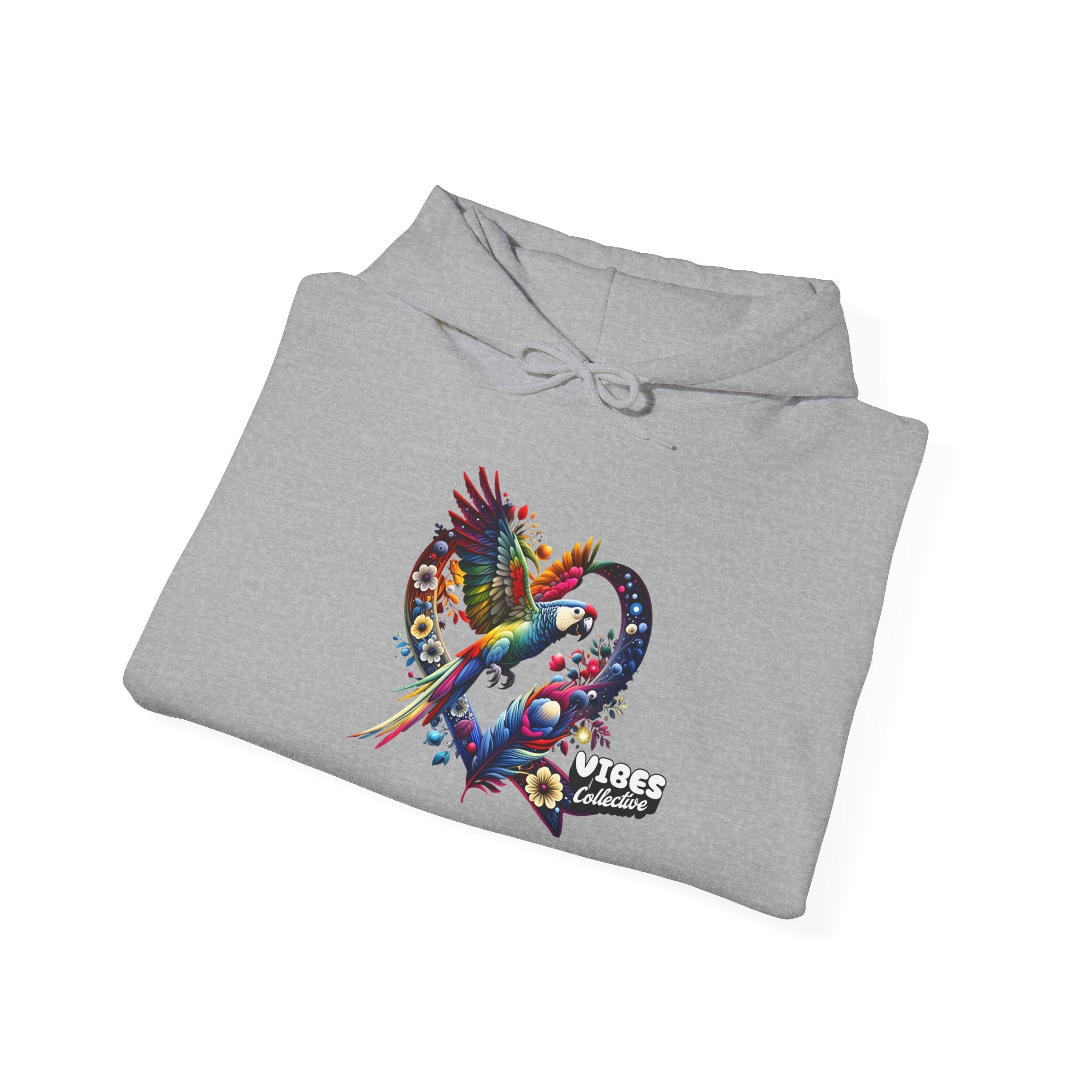 Colorful Heart Design Unisex Hoodie, Cozy Sweatshirt for Everyday Wear, Gift for Him/Her, Perfect for Valentine's Day, Casual Layering