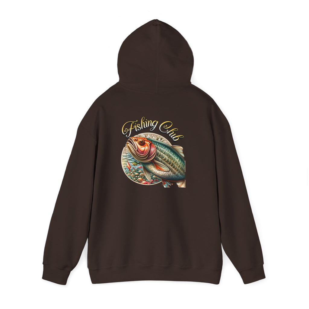 Fishing Club Hoodie, Unisex Heavy Blend Sweatshirt, Cool Fishing Gear, Outdoor Gift for Anglers, Casual Fishing Apparel