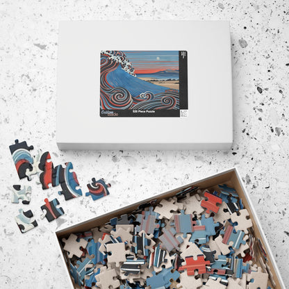 Artistic Wave Puzzle - Ocean Scene, Relaxing Gift, Family Activity, Home Decor, 110-1014 Piece Options
