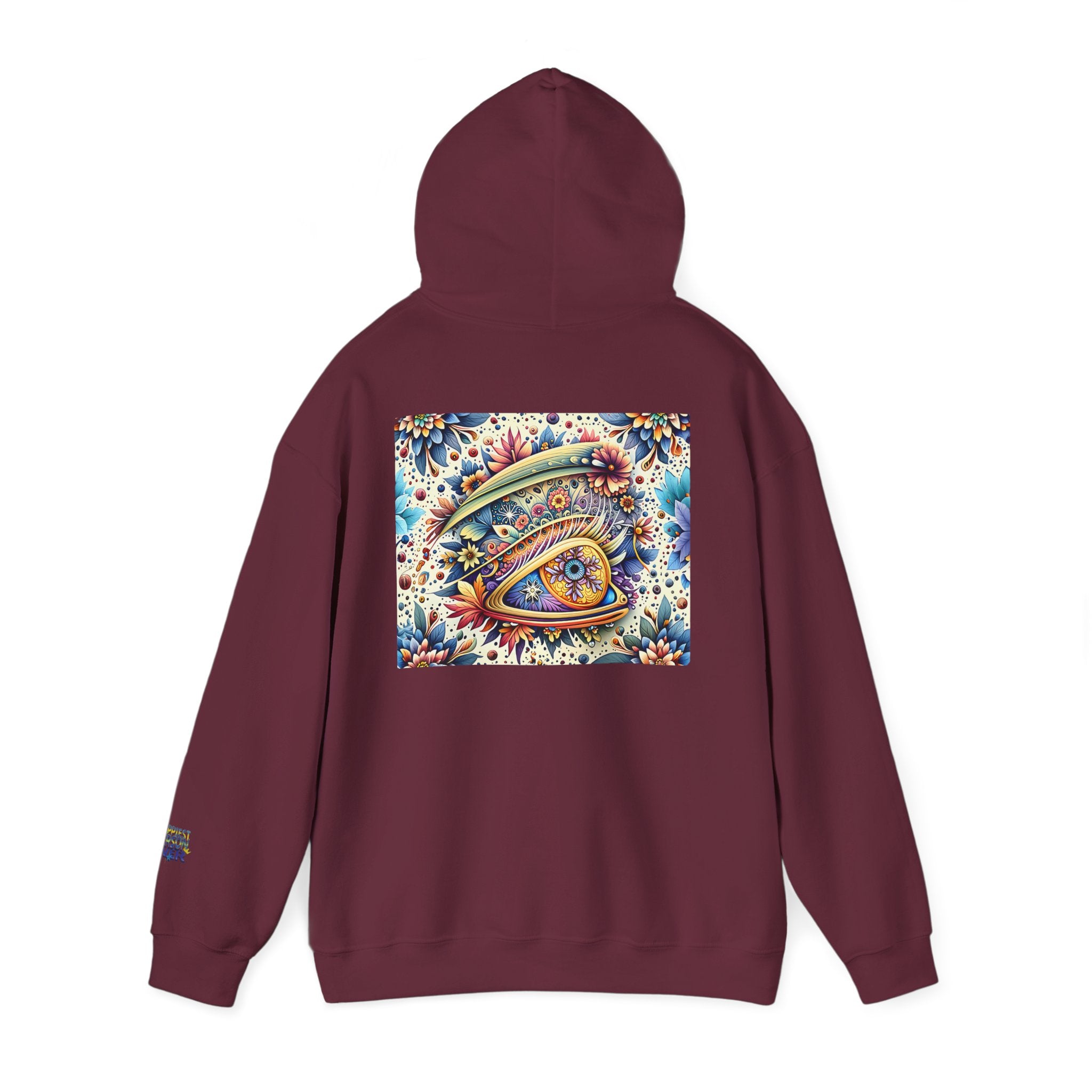 Happy Person Hoodie — Colorful Psychedelic Eye Art Pullover