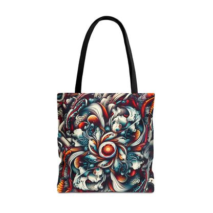 Artistic Tote Bag, Colorful Flower Design, Boho Style, Everyday Use, Eco-Friendly Gift, Travel Accessory