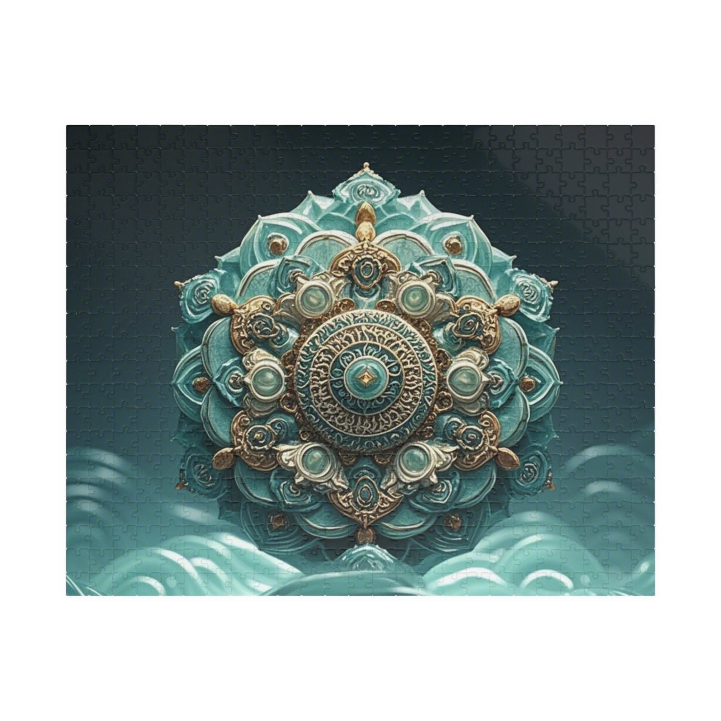 Intricate Mandala Puzzle - Unique 110, 252, 520, 1014-piece Jigsaw for Mindful Relaxation, Gift for Puzzle Lovers, Home Decor, Meditation