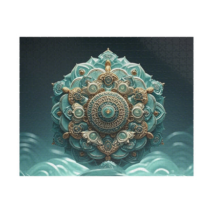 Intricate Mandala Puzzle - Unique 110, 252, 520, 1014-piece Jigsaw for Mindful Relaxation, Gift for Puzzle Lovers, Home Decor, Meditation