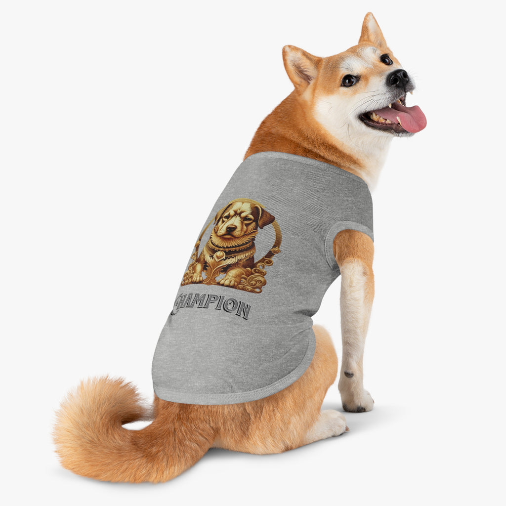 Champion Pet Tank Top for Dogs, Stylish Dog Apparel, Pet Summer Wear, Dog Costume, Gift for Dog Lovers