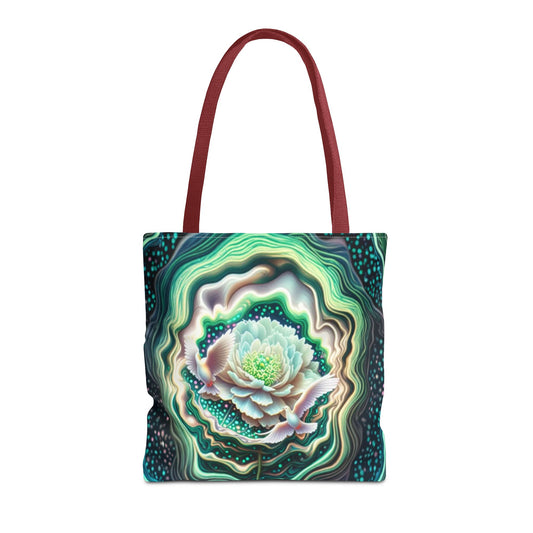 Floral Pattern Tote Bag, Eco-Friendly Shopping Bag, Art Tote, Gift for Mom, Beach Bag, Boho Flower Bag