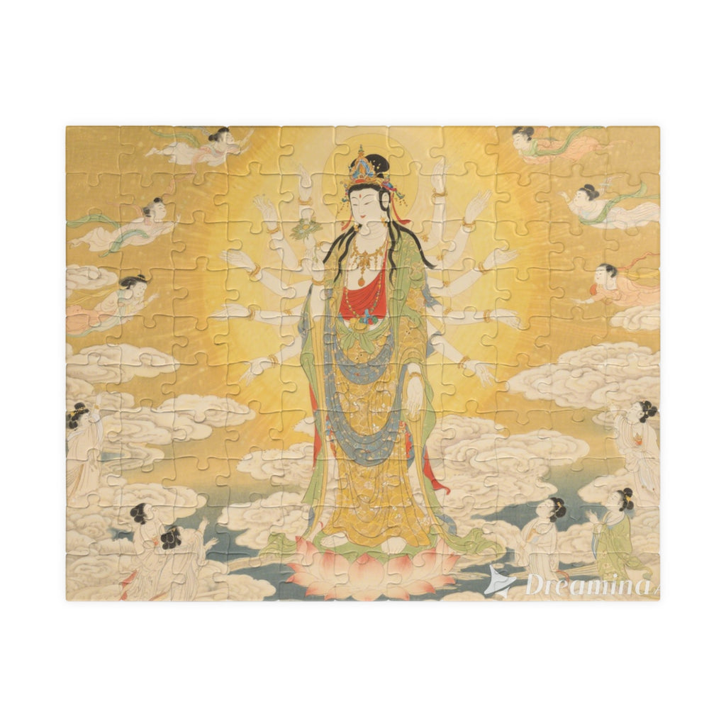 Serene Buddhaパズル - 1014ピース、瞑想アート、マインドフルネス、家族の絆を深めるアクティビティ、ホームデコレーションに最適なギフト