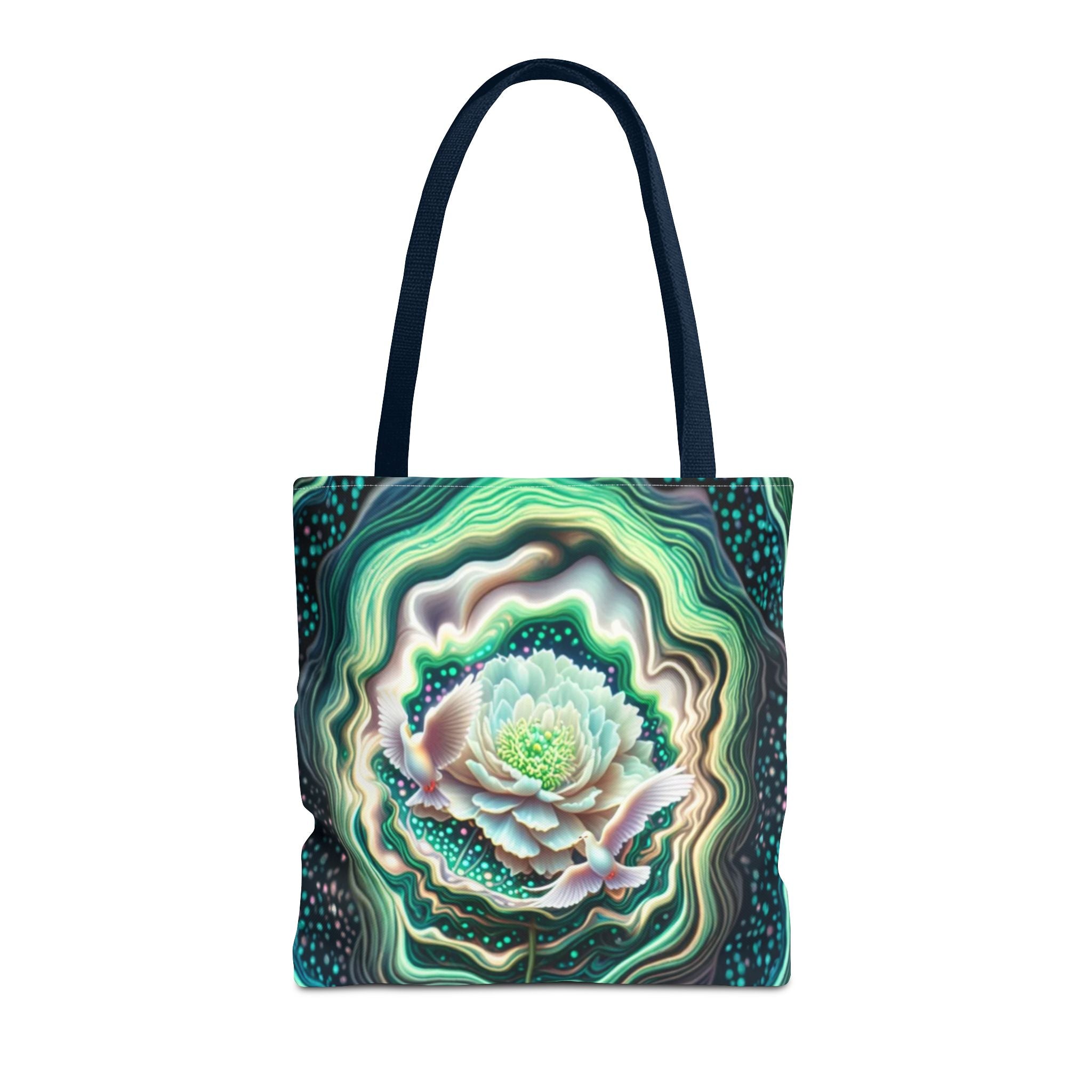 Floral Pattern Tote Bag, Eco-Friendly Shopping Bag, Art Tote, Gift for Mom, Beach Bag, Boho Flower Bag