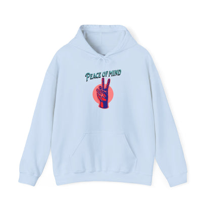 Peace of Mind Unisex Hooded Sweatshirt, Cozy Hoodie, Gift for Friends, Casual Wear, Comfortable Sweatshirt, Vibrant Design
