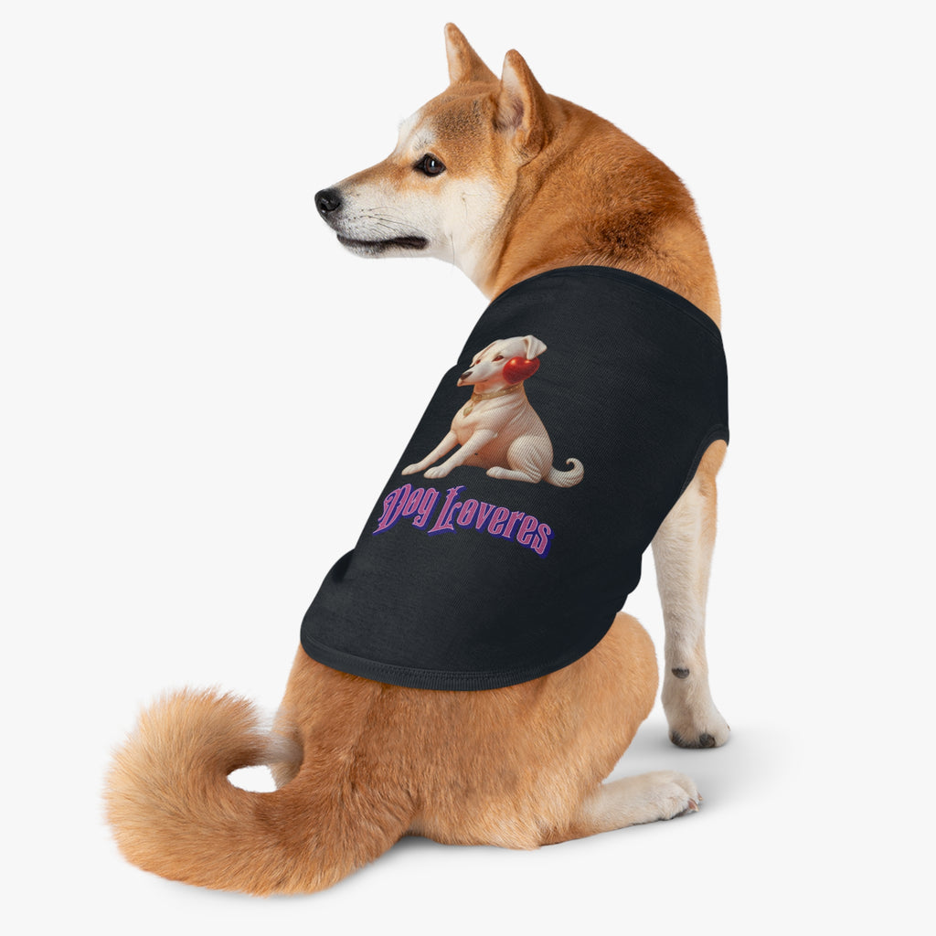 Cute Pet Tank Top for Dog Lovers, Dog Apparel, Valentine's Day Gift, Puppy Fashion, Pet Outfit, Dog Tank