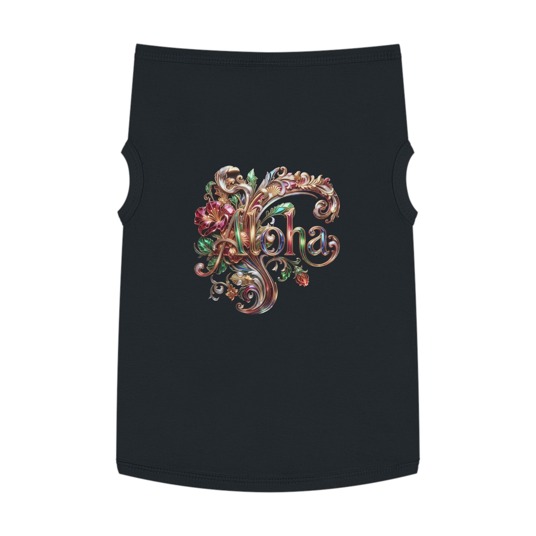 Aloha Floral Pet Tank Top — Tropical Dog Shirt