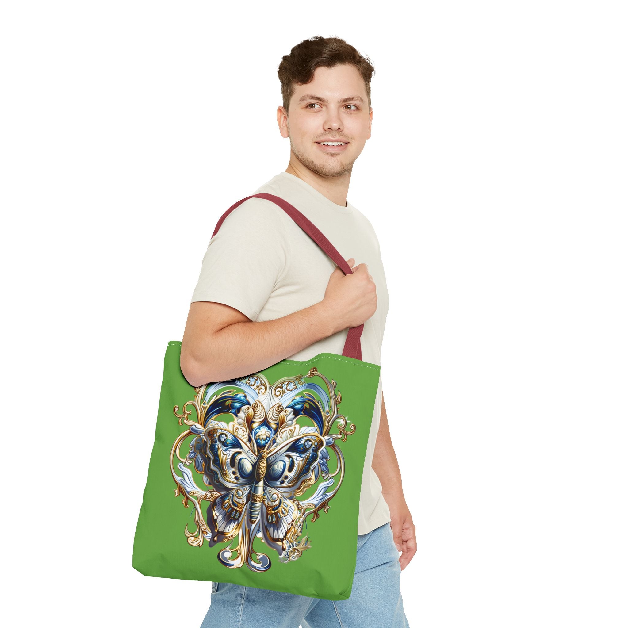 Butterfly Floral Tote Bag