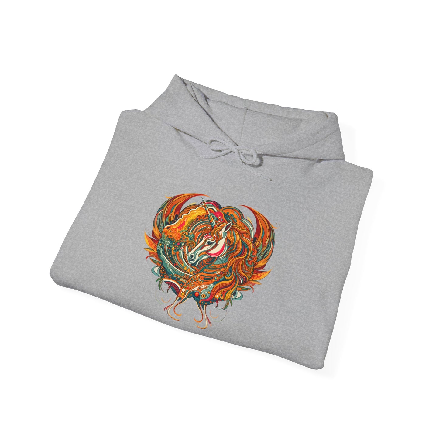 Colorful Heart Design Hooded Sweatshirt, Cozy Sweatshirt, Unisex Pullover, Gift for Him, Gift for Her, Casual Wear, Layering Essentials