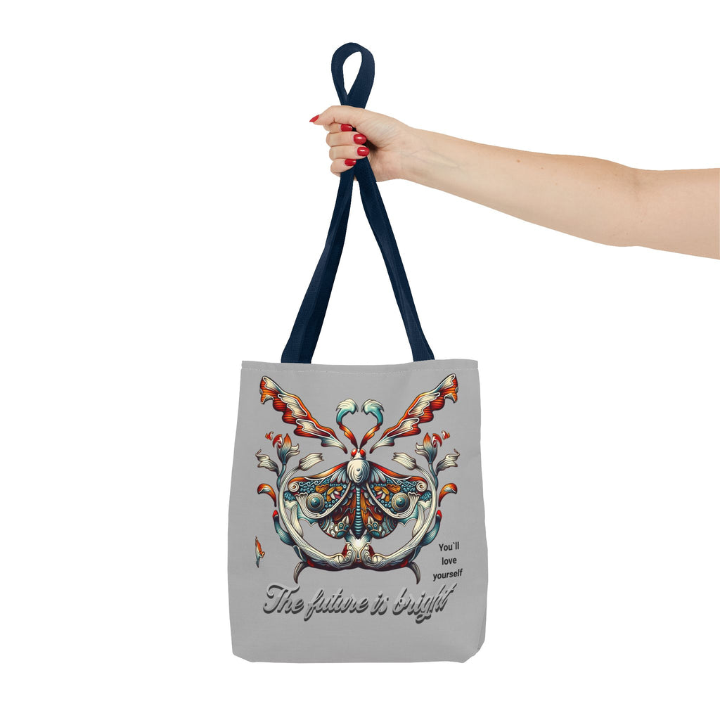 Tote Bag — 'The Future Is Bright' Decorative Butterfly Tote