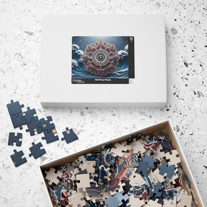 Intricate Mandala Puzzle, Meditation Art Puzzle, Relaxing Activity, Mindfulness Gift, Family Game Night, Home Decor Puzzle