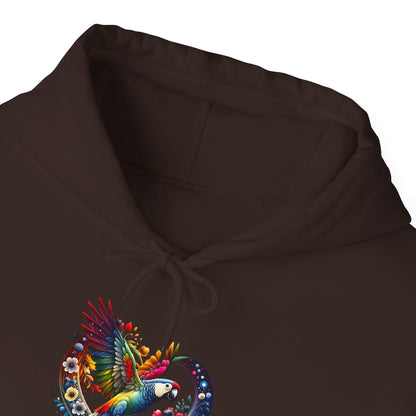 Colorful Heart Design Unisex Hoodie, Cozy Sweatshirt for Everyday Wear, Gift for Him/Her, Perfect for Valentine's Day, Casual Layering