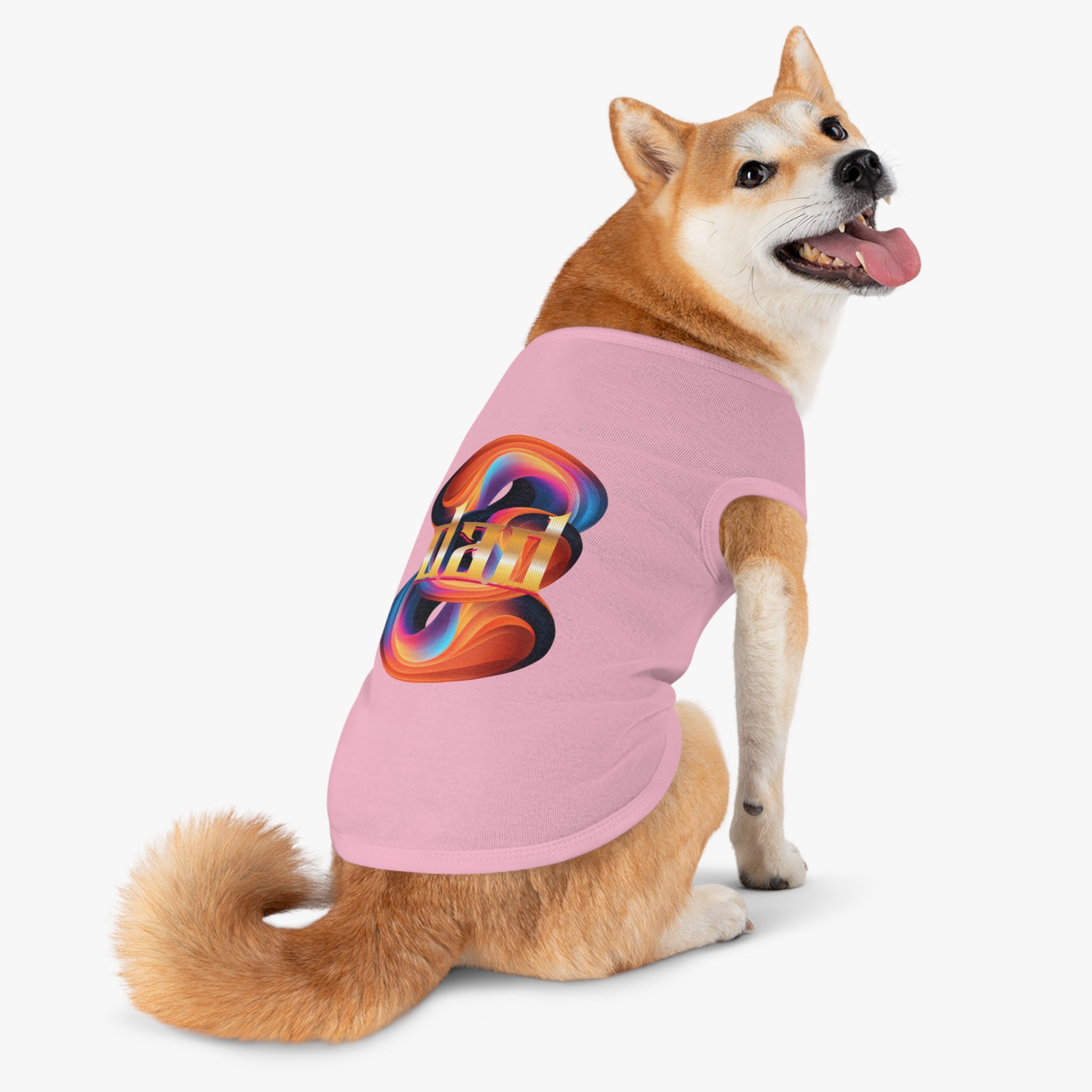 Vibrant Pet Tank Top with Colorful Design, Funny Pet Shirt, Dog Apparel, Cat Clothing, Pet Fashion, Summer Wear