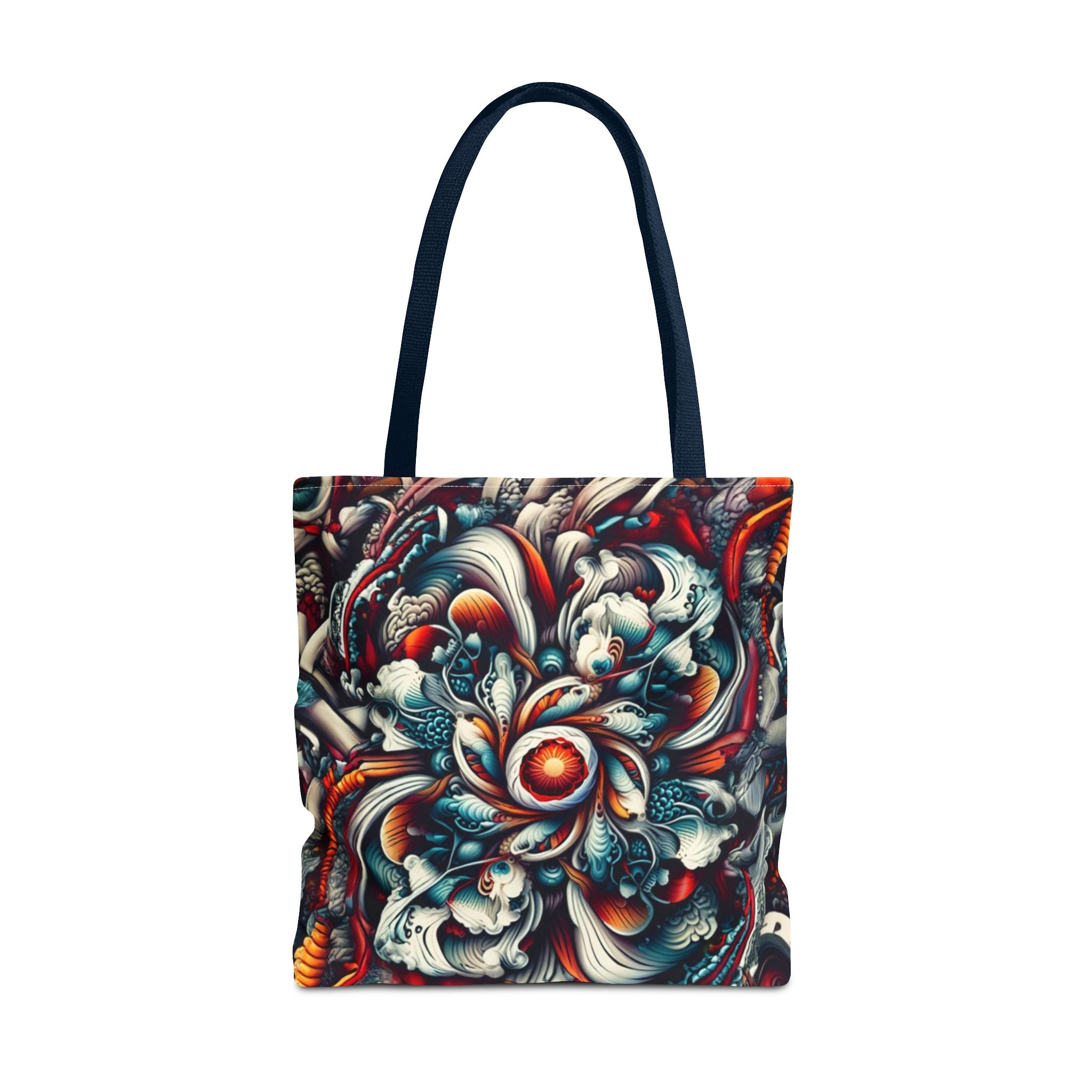 Artistic Tote Bag, Colorful Flower Design, Boho Style, Everyday Use, Eco-Friendly Gift, Travel Accessory