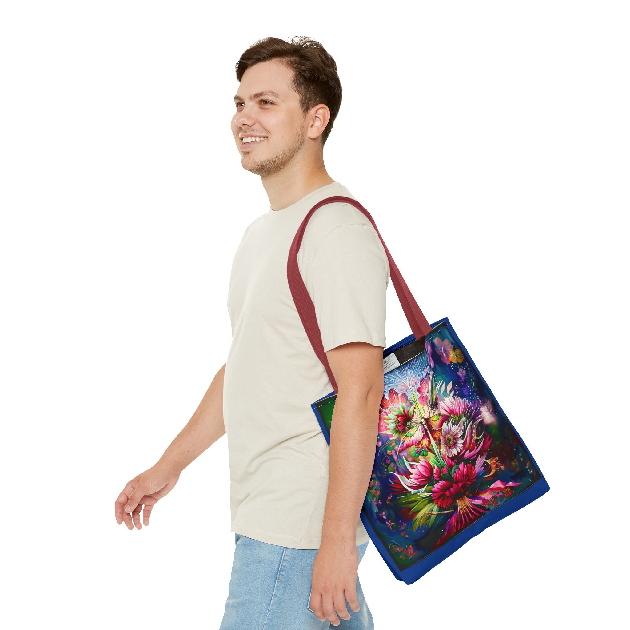 Floral Fantasy Tote Bag — Vibrant All-Over Print Blooming Bouquet