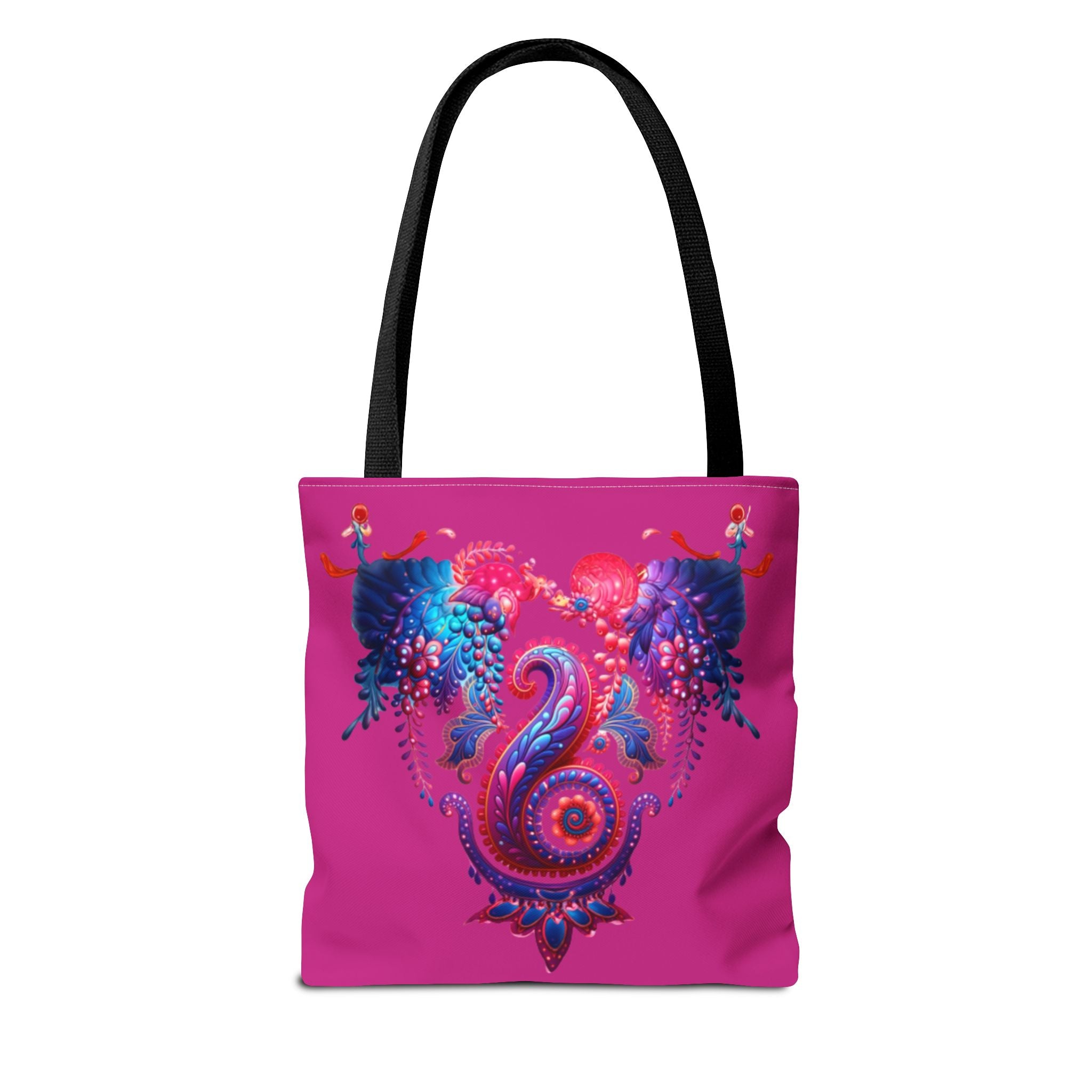 Vibrant Seahorse Tote Bag, Boho Style Bag, Beach Tote, Gift for Her, Colorful Canvas Bag, Eco-Friendly Shopping Bag
